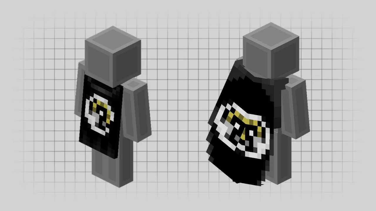 The Oxeye cape shown from the front and back